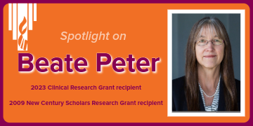 ASHFoundation Recipient Spotlight: Beate Peter, PhD